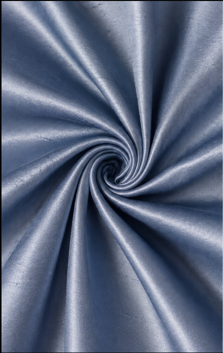 Silvery Blue Fine Silk